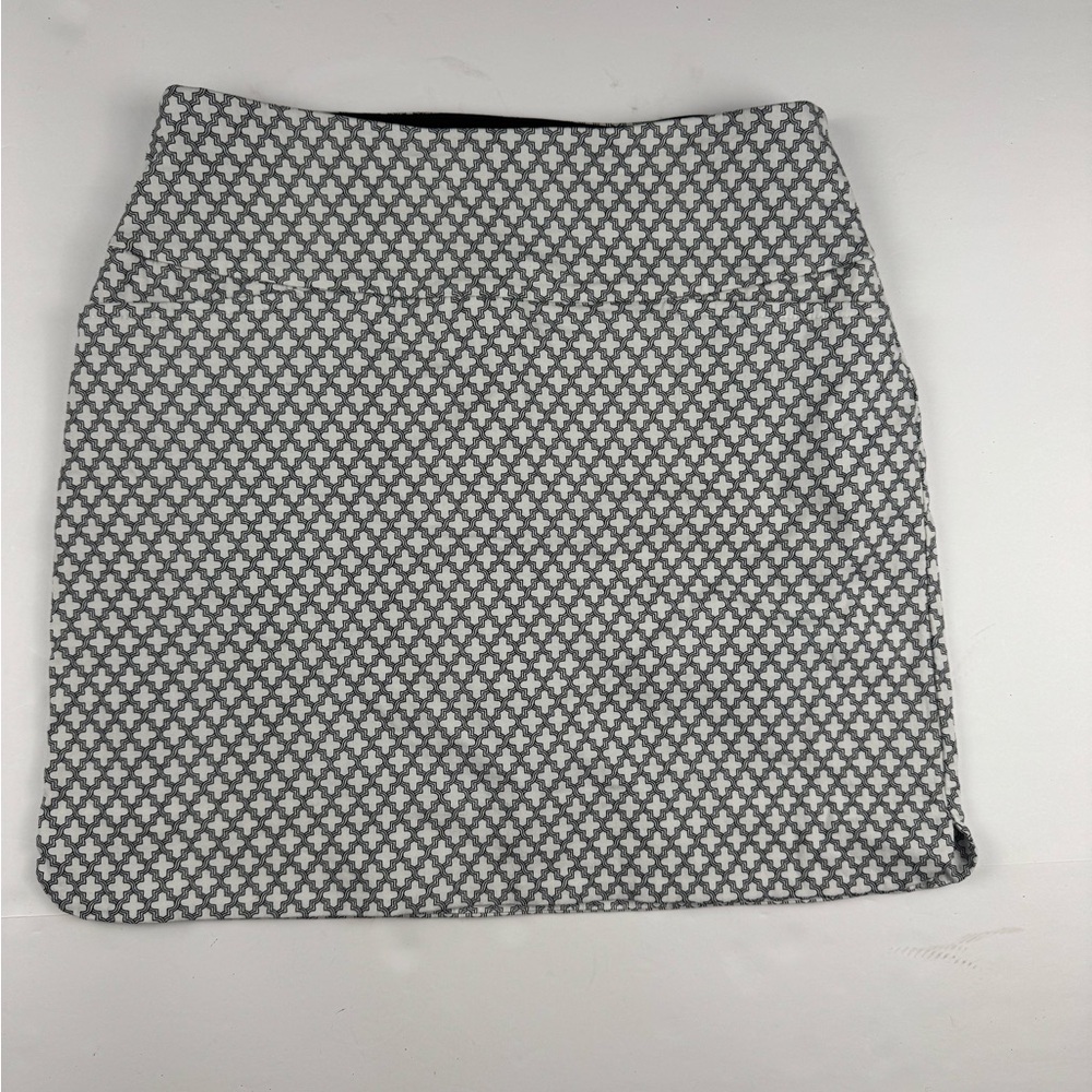 Stylish Gray Patterned Women's Skort stretchy with tummy control size medium